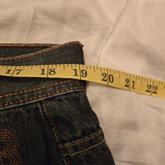 FUBU The Collection Size 36x32 Gray Denim Jeans Y2K Back Pocket Design *read* - Picture 10 of 16